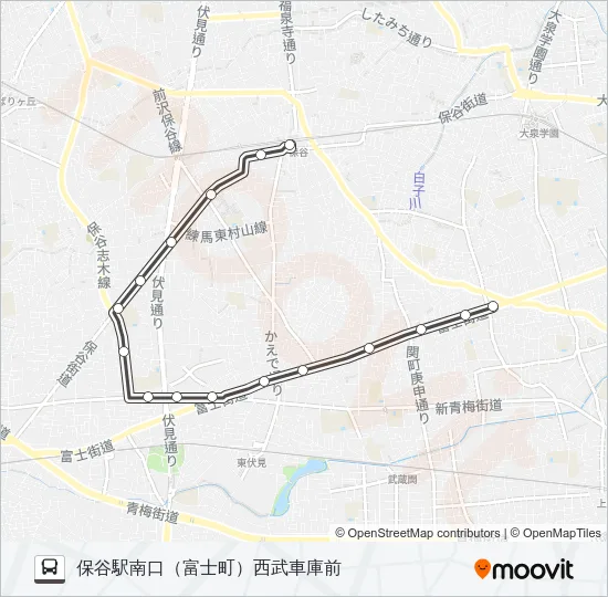 保０３ Bus Line Map