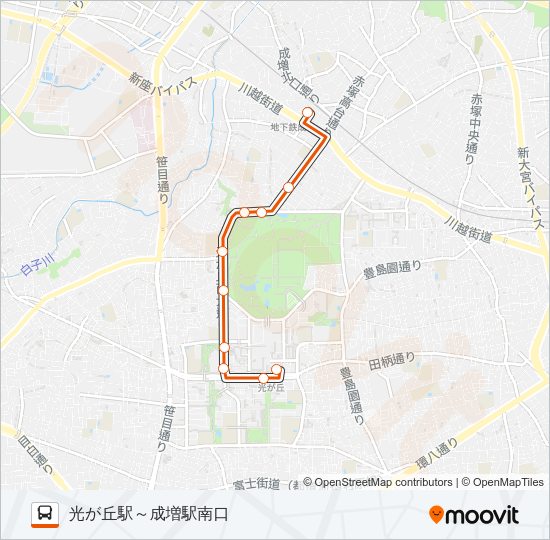 光３１ Bus Line Map