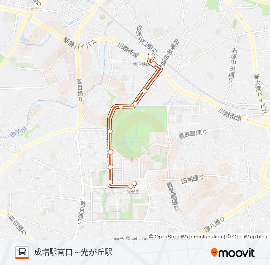 光３１ Bus Line Map