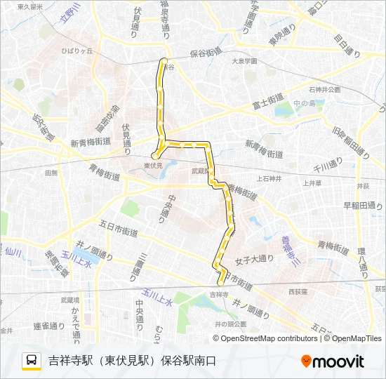 吉６６ バスの路線図
