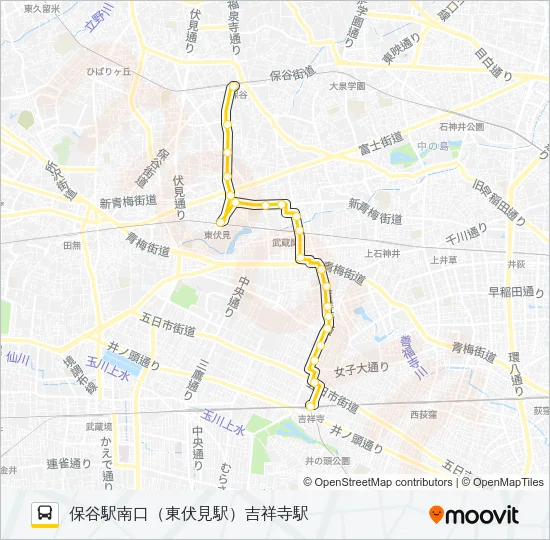 吉６６ バスの路線図