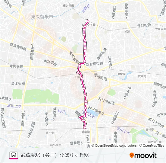 境０３ Bus Line Map