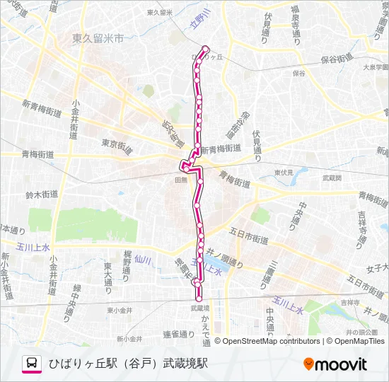境０３ Bus Line Map