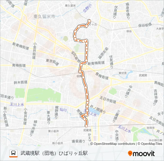 境０５ Bus Line Map