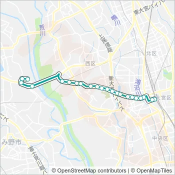 大２２ Bus Line Map
