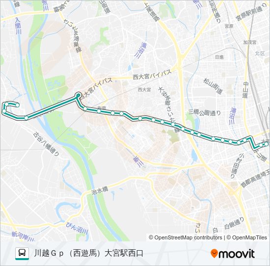 大２２ Bus Line Map