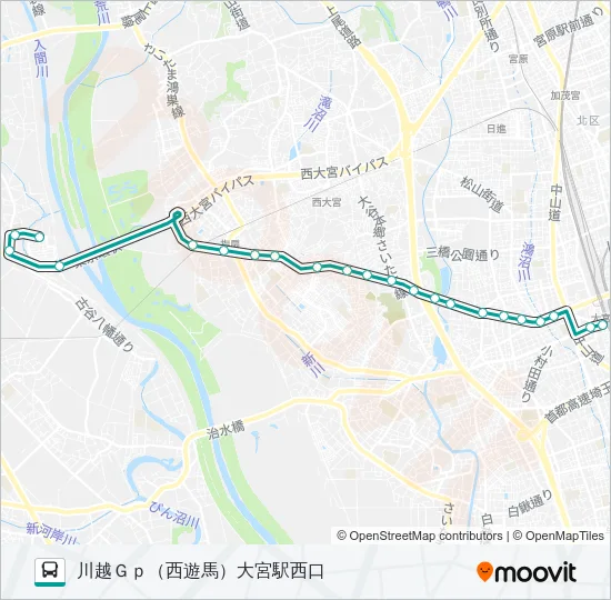 大２２ Bus Line Map