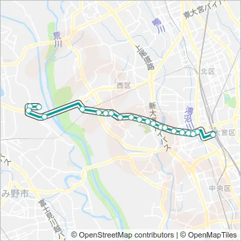 大２２ Bus Line Map