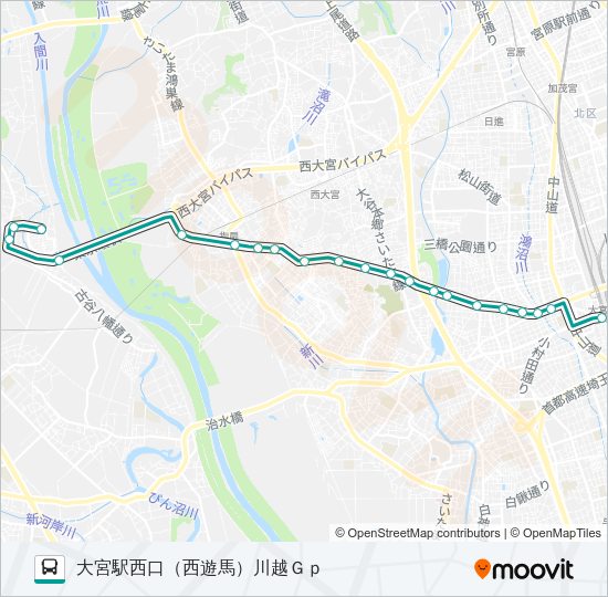 大２２ Bus Line Map