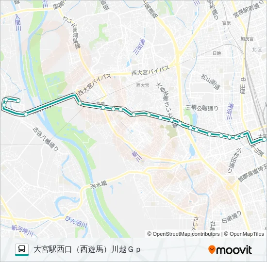 大２２ Bus Line Map