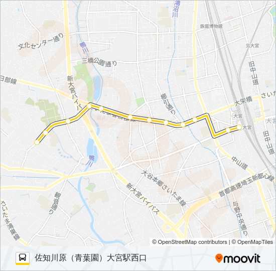 大２５ Bus Line Map
