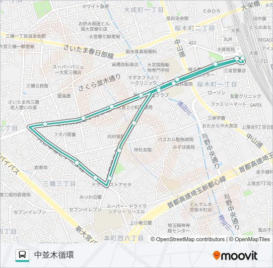 大３０ Bus Line Map