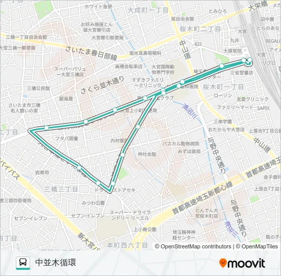 大３０ Bus Line Map