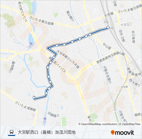 大３２ Bus Line Map