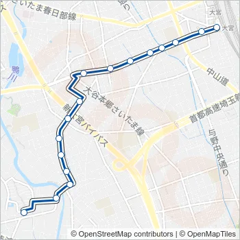 大３２ Bus Line Map