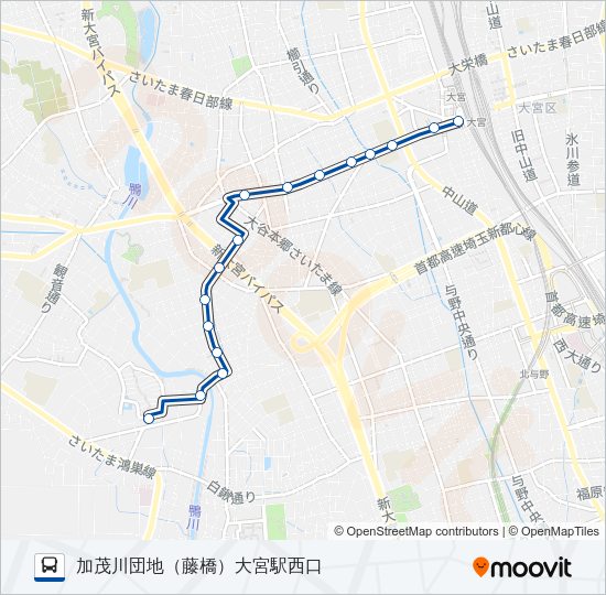 大３２ Bus Line Map