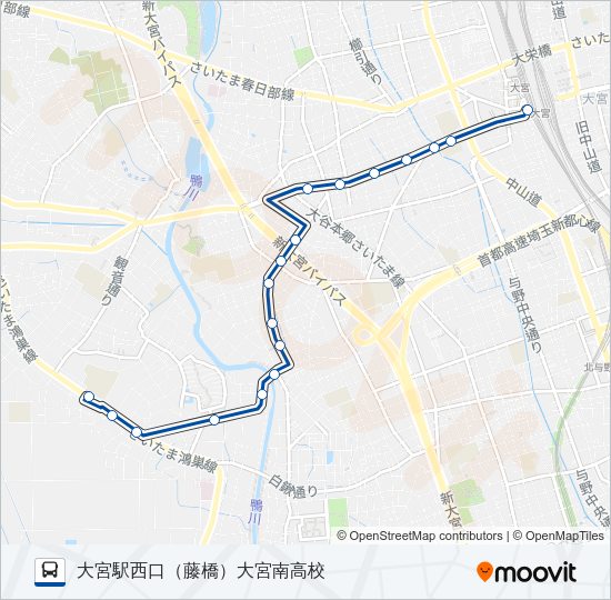 大３３ Bus Line Map