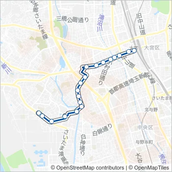 大３３ Bus Line Map