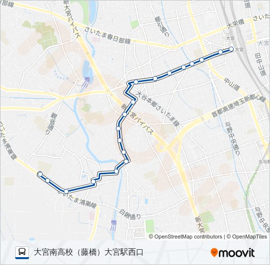 大３３ Bus Line Map