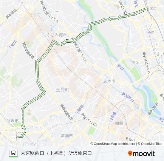 大３４ Bus Line Map