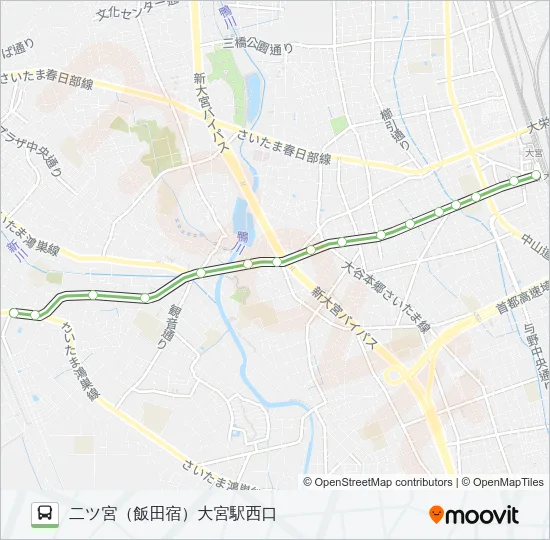 大３６ バスの路線図