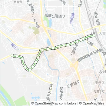 大３６ Bus Line Map