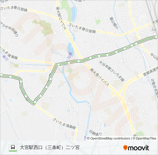 大３６ バスの路線図
