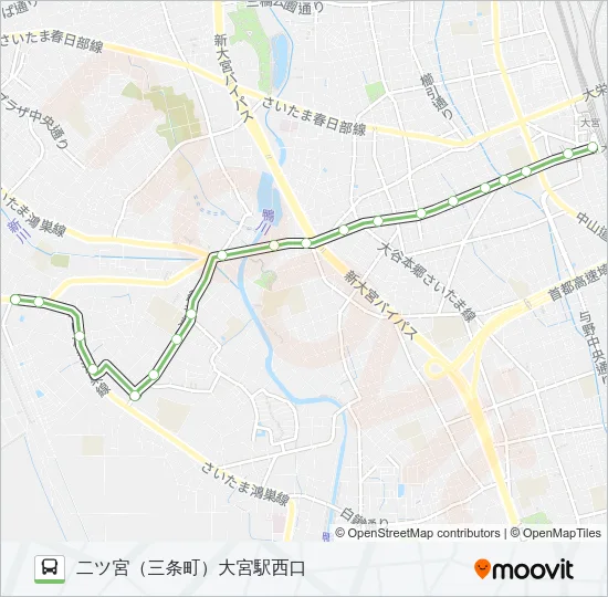 大３６ バスの路線図