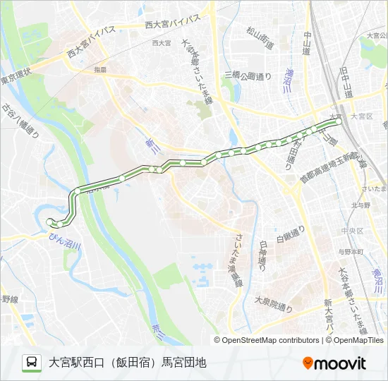 大３７ バスの路線図