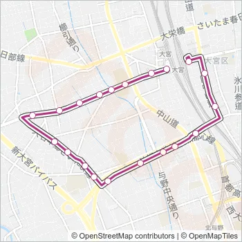 大３８ Bus Line Map