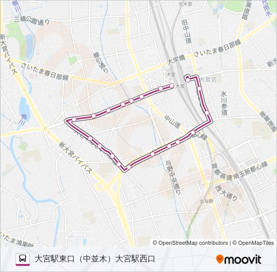 大３８ Bus Line Map