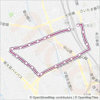 大３８ Bus Line Map