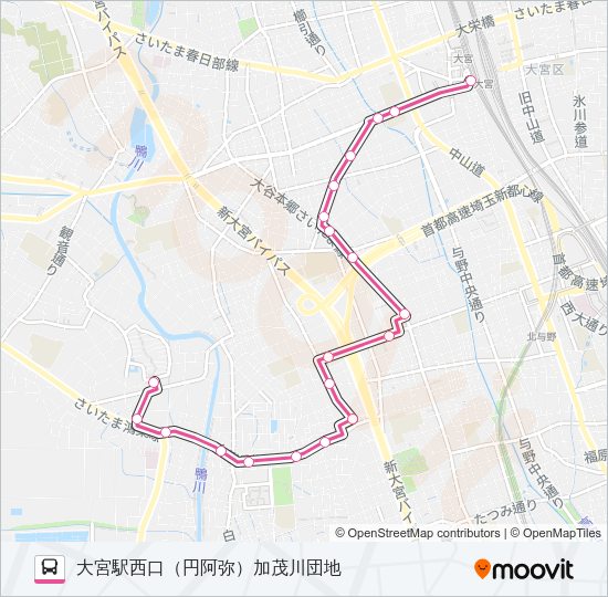大３９ Bus Line Map