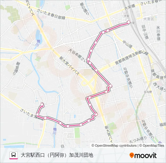 大３９ バスの路線図