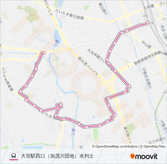大４１ Bus Line Map