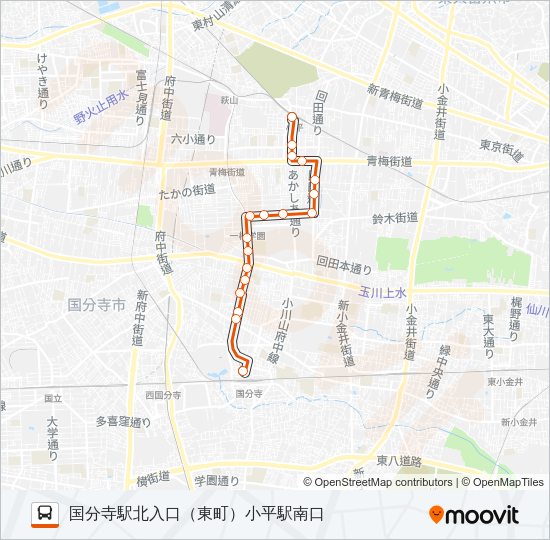 寺６１ Bus Line Map