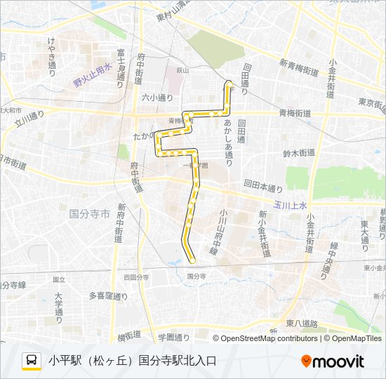 寺６２ Bus Line Map