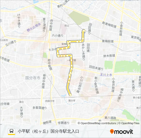 寺６２ Bus Line Map