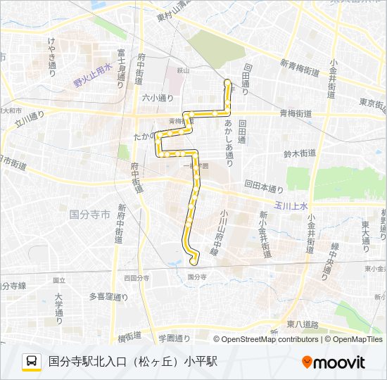 寺６２ Bus Line Map