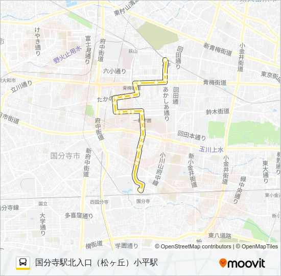 寺６２ Bus Line Map