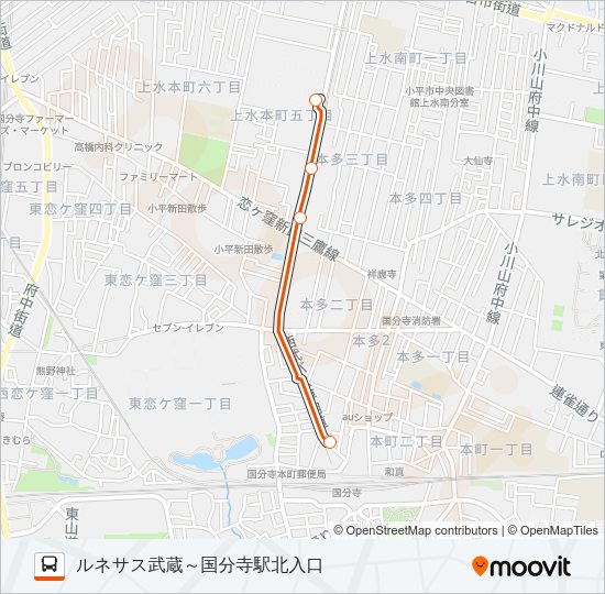 寺６３ Bus Line Map