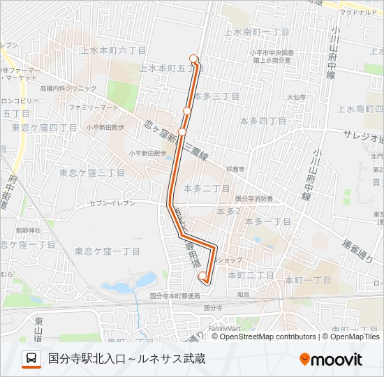 寺６３ Bus Line Map