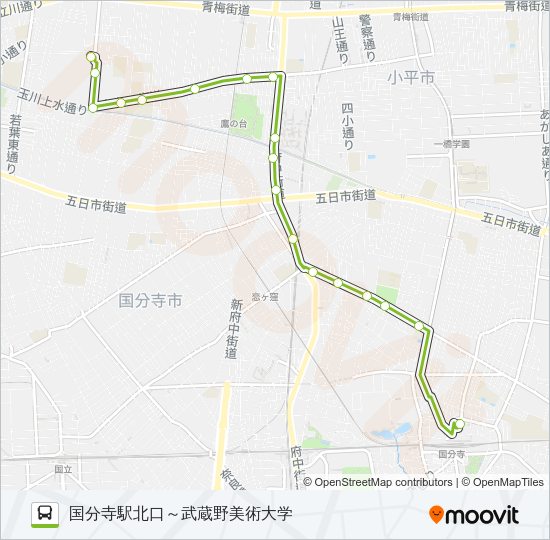 寺７１ Bus Line Map