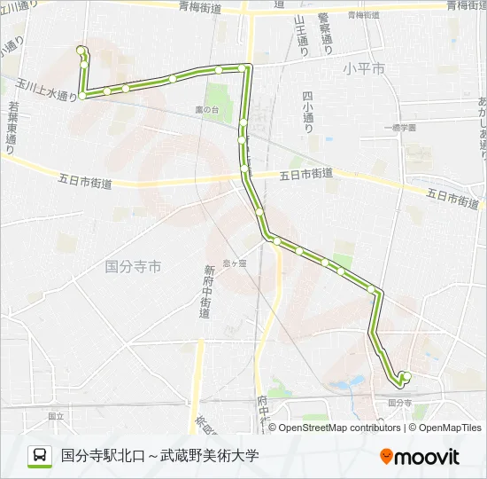寺７１ バスの路線図
