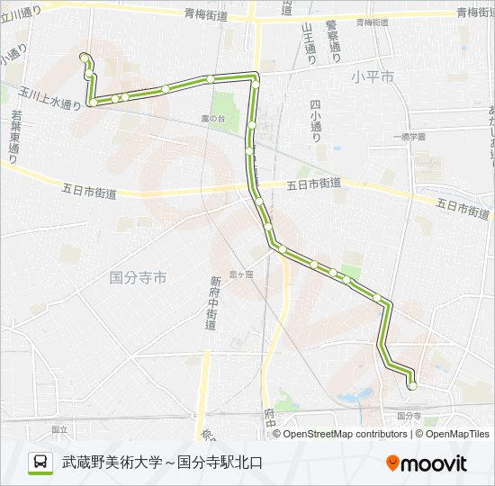 寺７１ Bus Line Map
