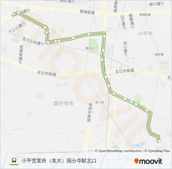 寺７２ Bus Line Map