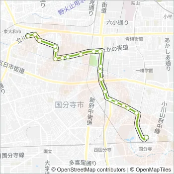 寺７２ Bus Line Map