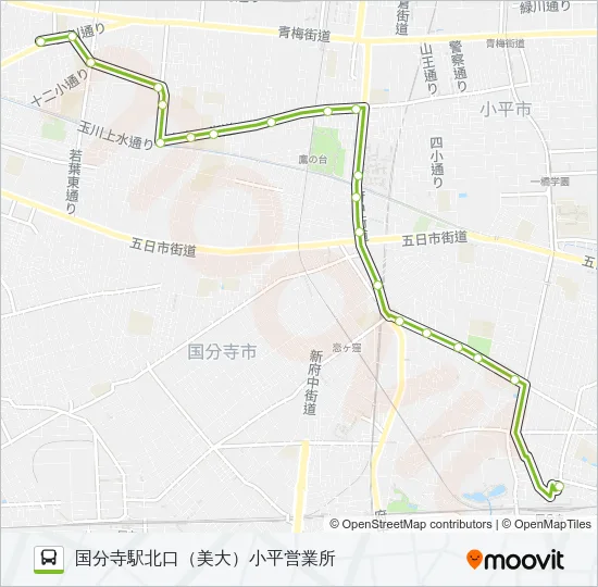 寺７２ Bus Line Map