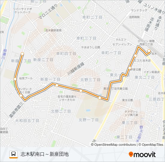 志３１ Bus Line Map