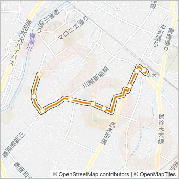 志３１ Bus Line Map